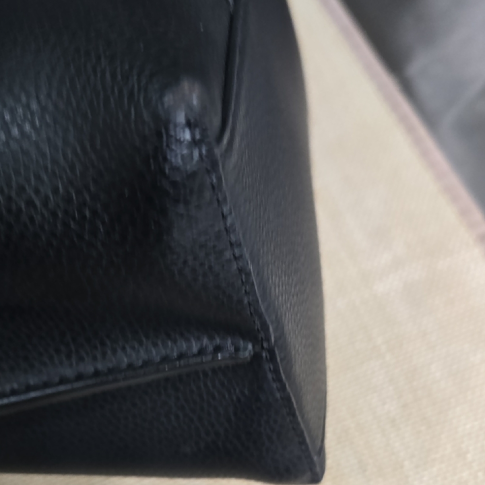 Tory Burch Black Tote EUC - Picture 6 of 14